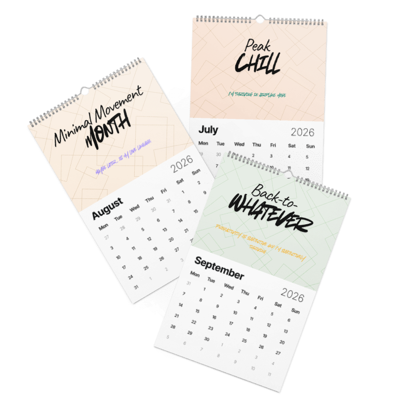 The Anti Productivity Calendar - 2026 Edition