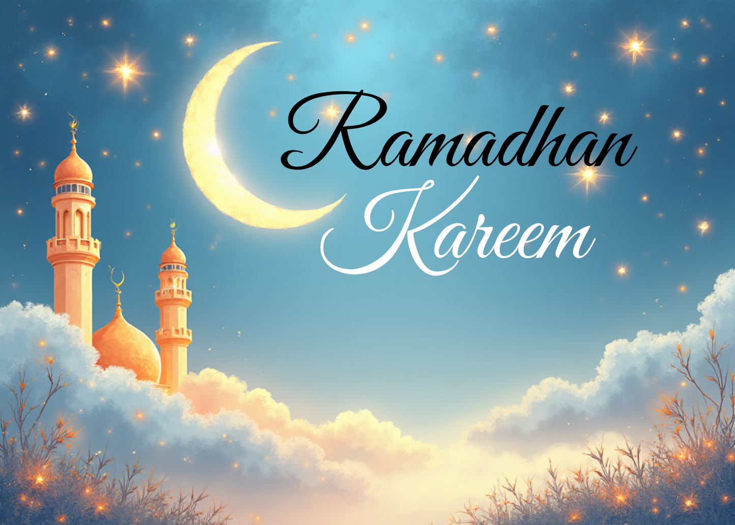 Ramadan Greeting Cards – Set of 4 | Peaceful & Meaningful Designs