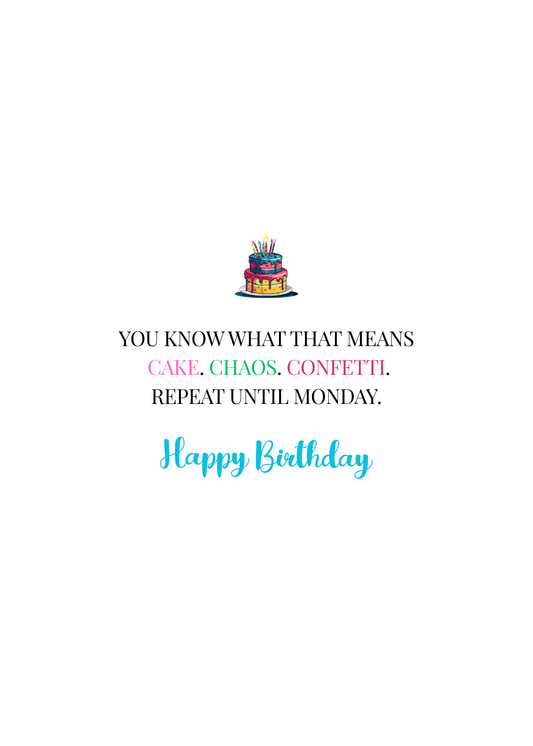 Let’s Party Like It’s Your Birthday (Oh Wait…) – Funny Birthday Card