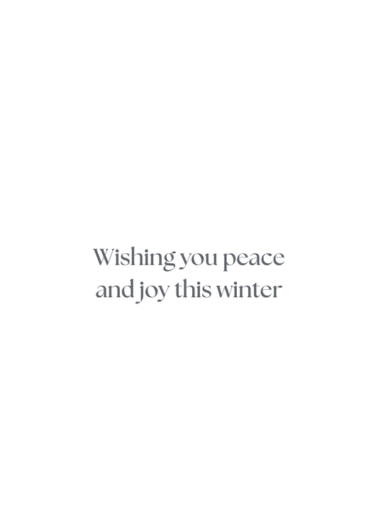 Snowflakes & Smiles – Christmas Greeting Card