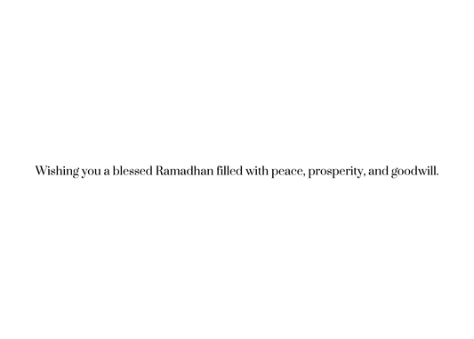 A Happy & Blessed Ramadhan Greeting Card – Crescent Moon and Mosque Silhouette Design