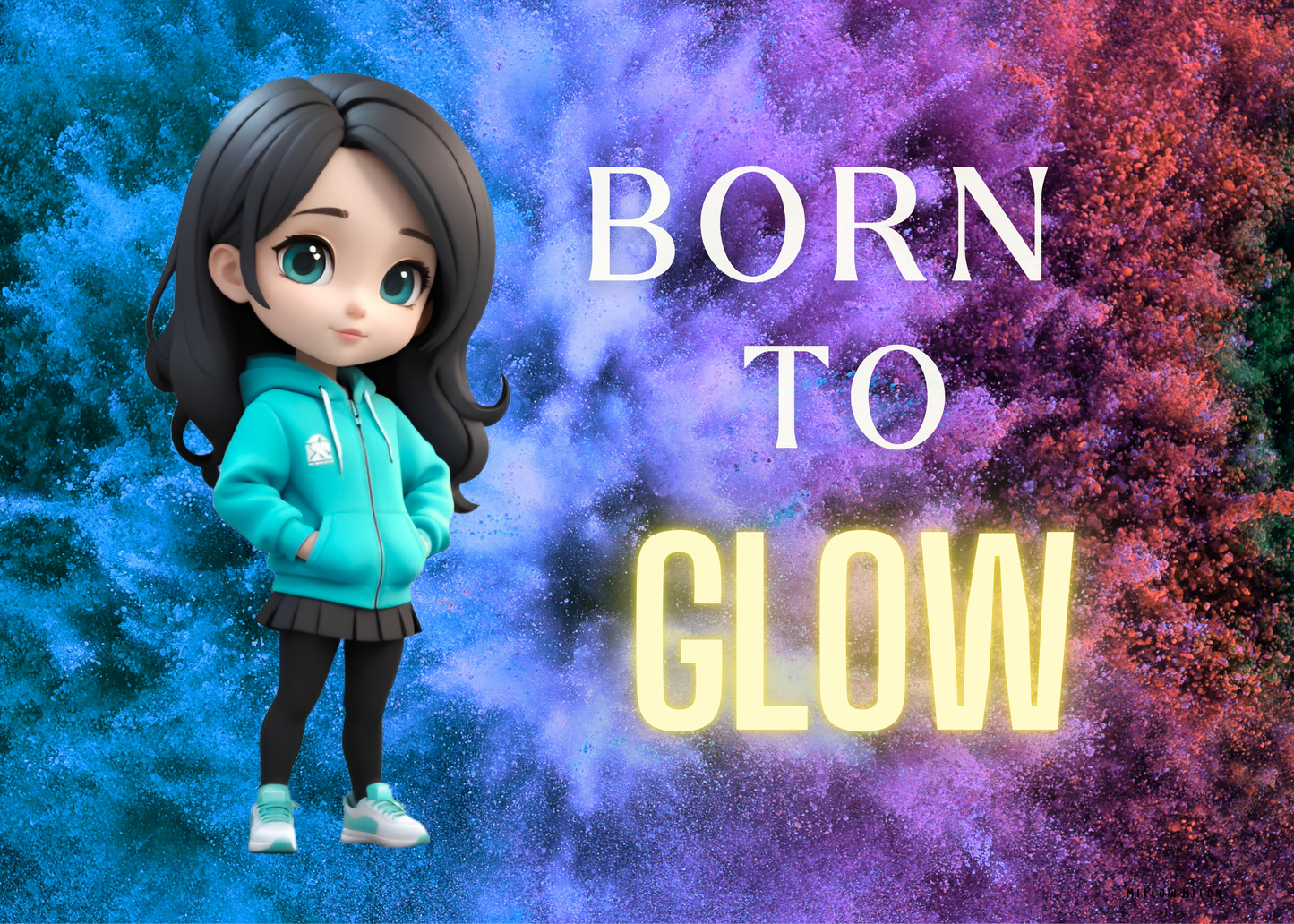 Born to Glow Acrylic Prism – Inspirational Motivational Gift (5x7")