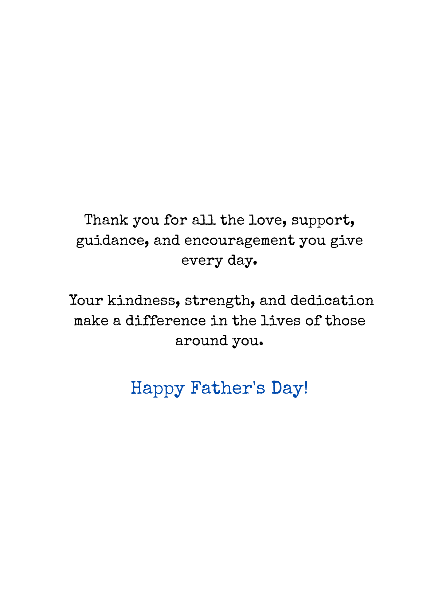 Happy Father’s Day Silhouette Greeting Card