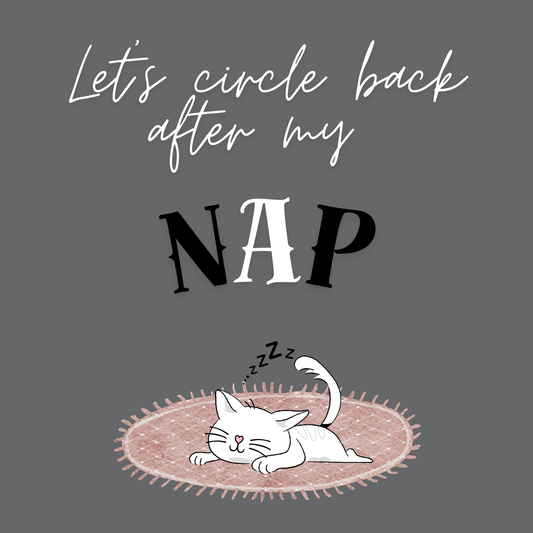 💤 Let’s Circle Back After My Nap – Canvas Print