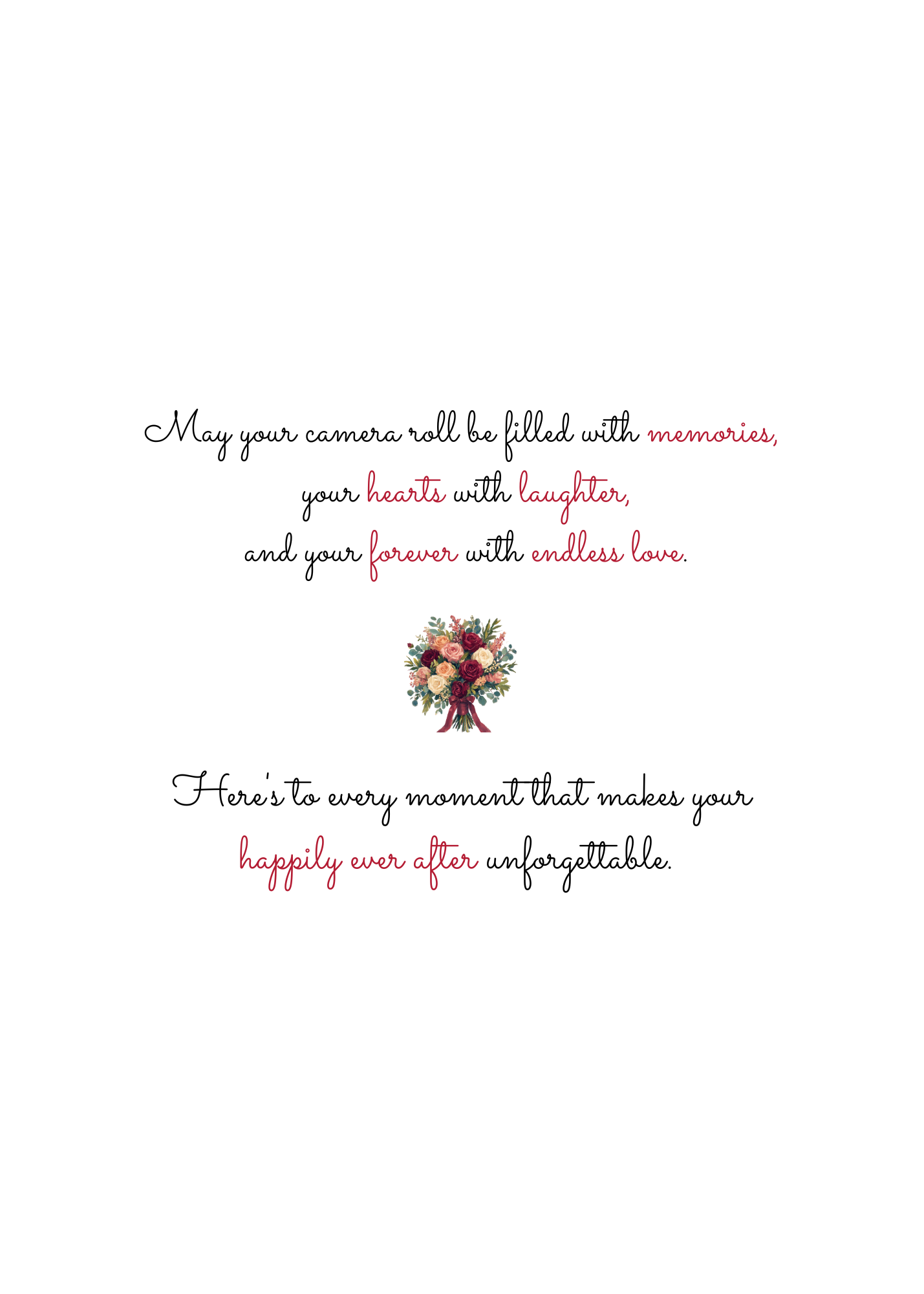 Happily Ever After – Modern South Asian Wedding Greeting Card
