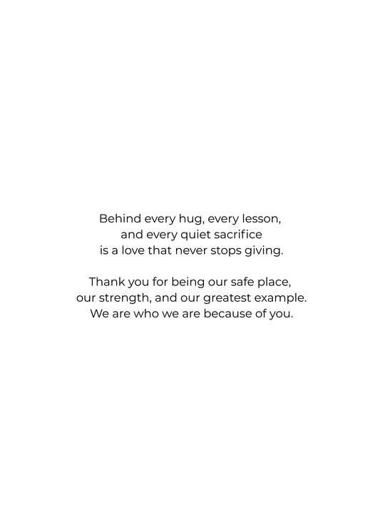 Cute Bear Mother’s Day Card – Wholesome Love