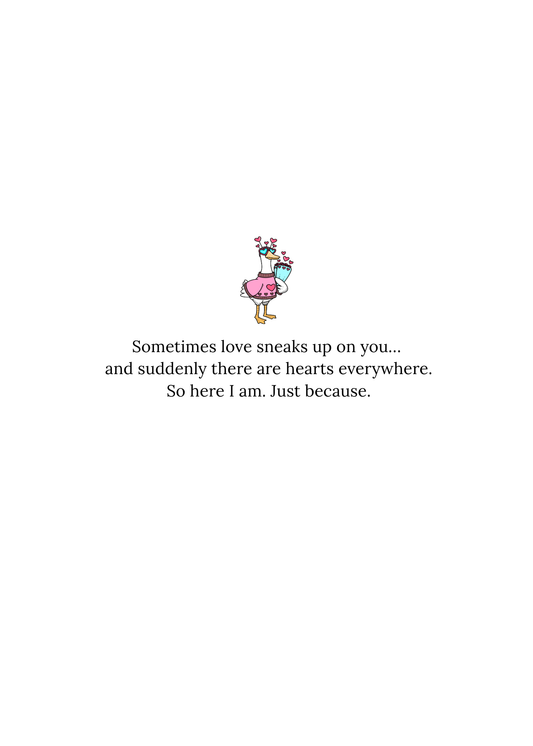"It Just Happened" Funny Love Greeting Card