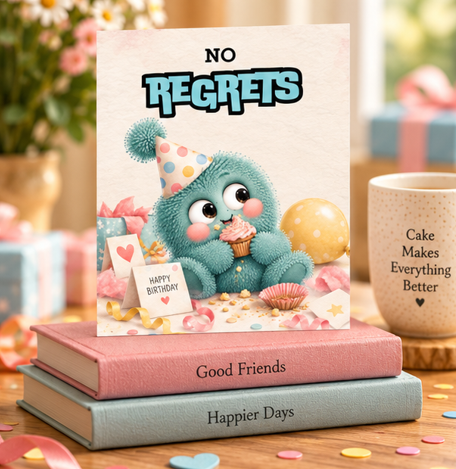 No Regrets – Funny Birthday Card