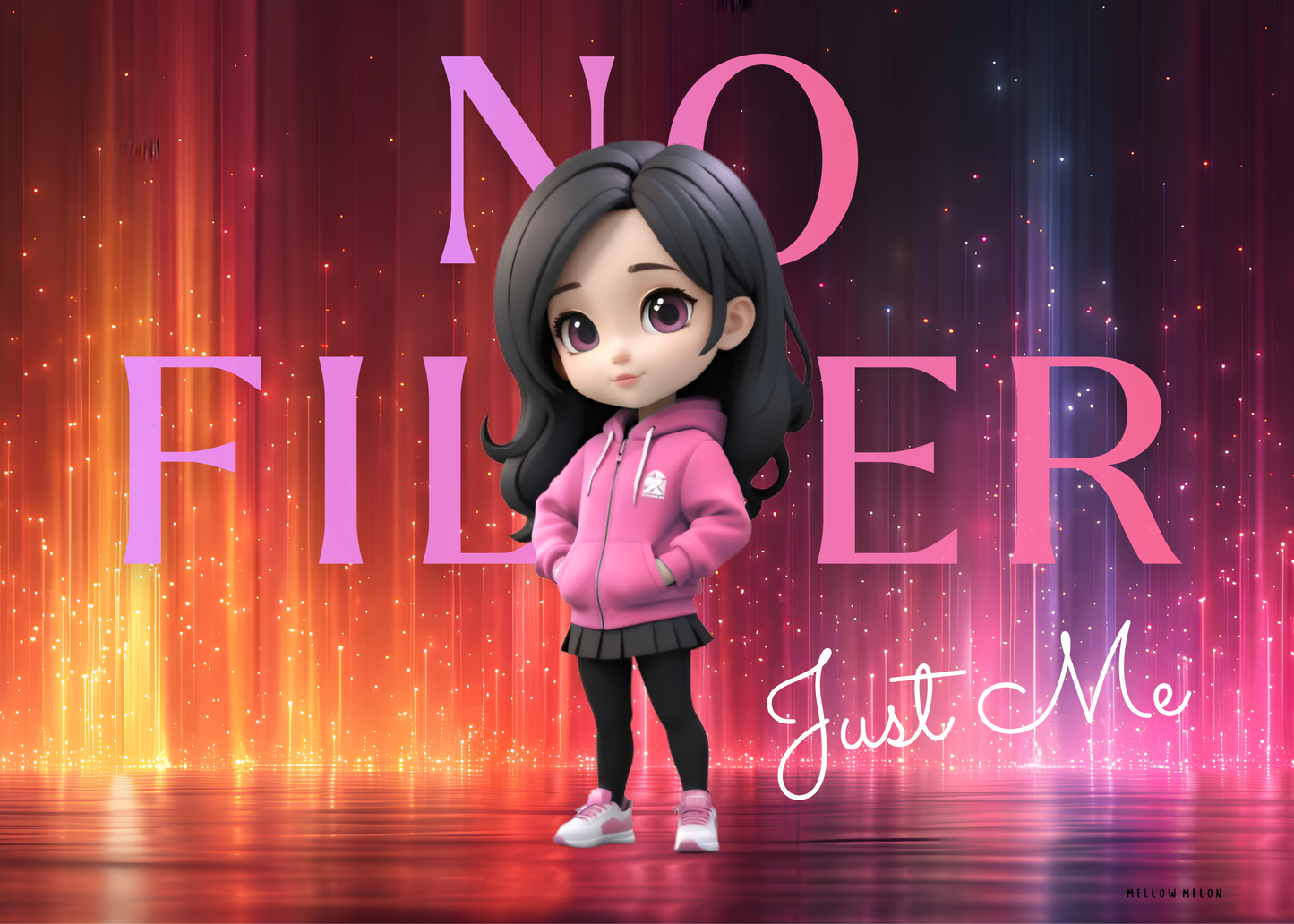 No Filter Just Me Acrylic Prism – Inspirational Self-Love Gift (5x7")
