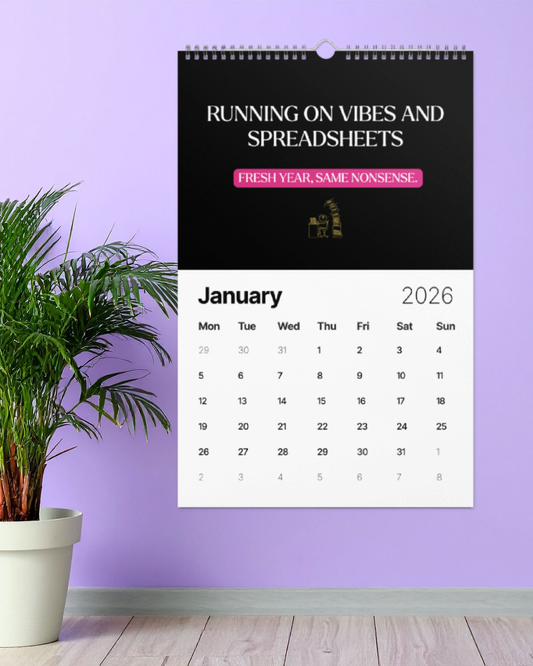 2026 Office Chaos & Comedy Calendar – “Gremlin Affirmations” Edition