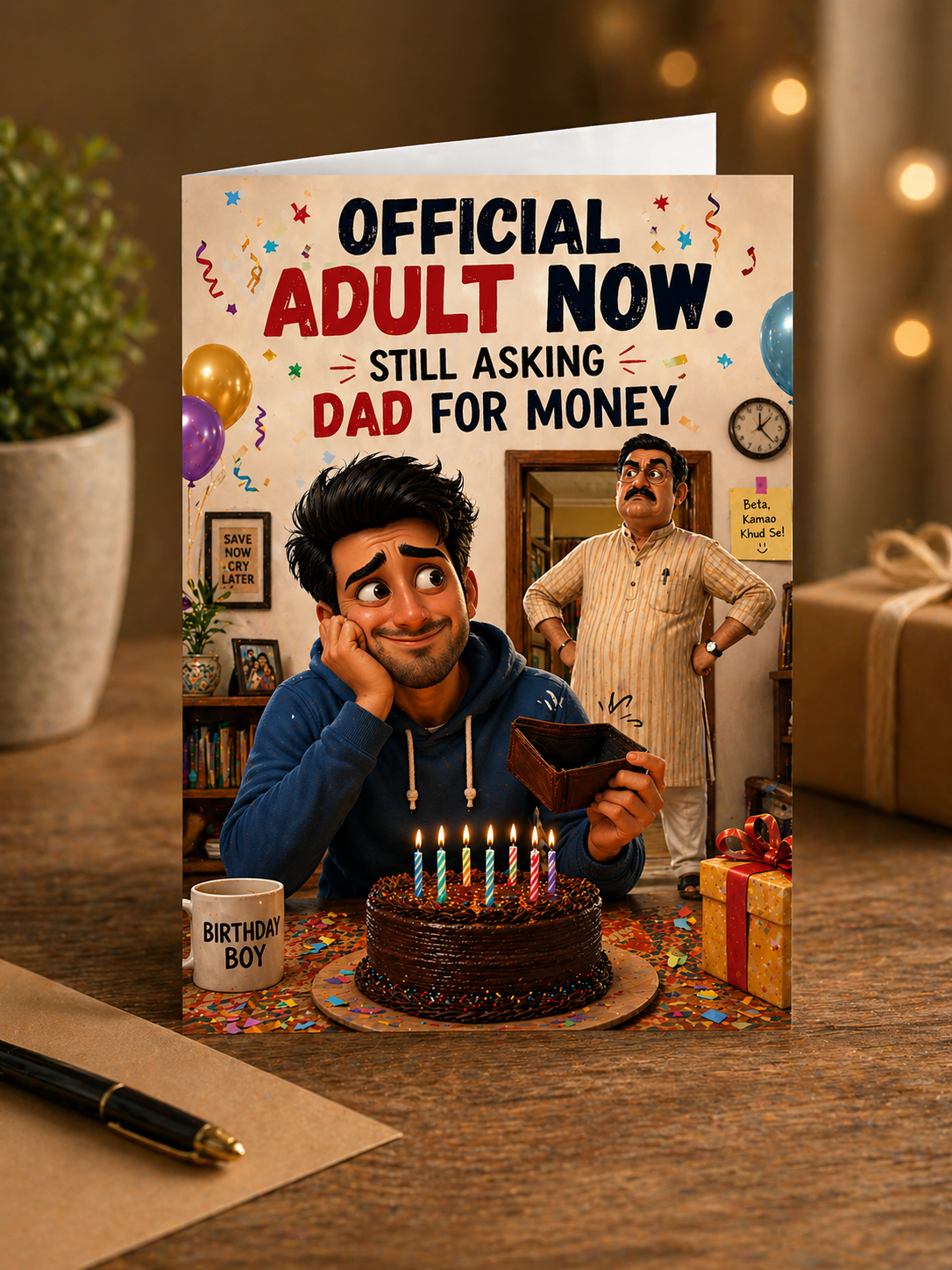 Official Adult Now, Still Asking Dad for Money – Funny Birthday Card