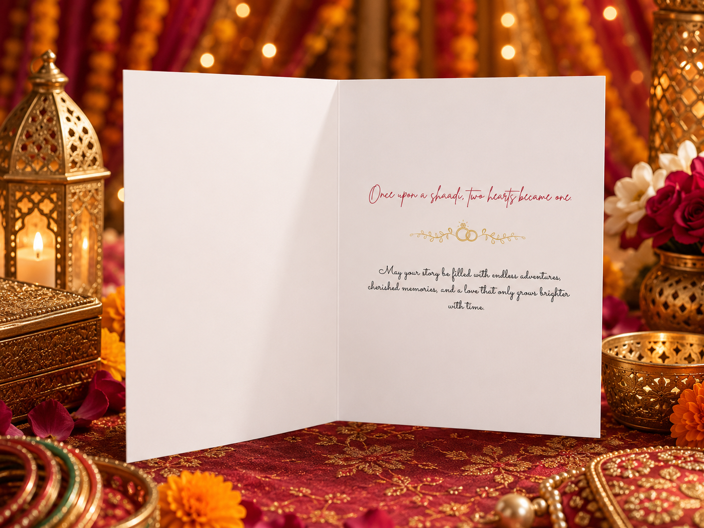 Once Upon a Shaadi – South Asian Wedding Greeting Card