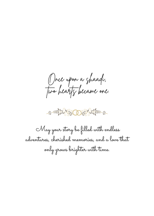 Once Upon a Shaadi – South Asian Wedding Greeting Card