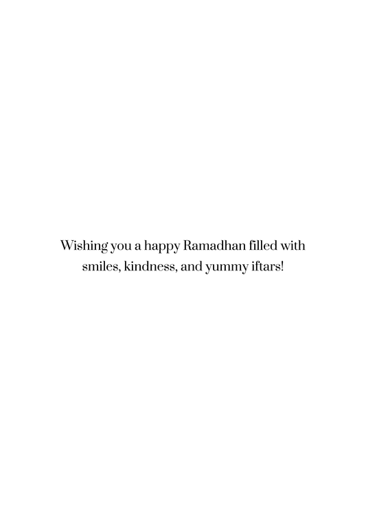 Ramadhan Mubarak Kids Card – Cute Boy & Mosque Illustration