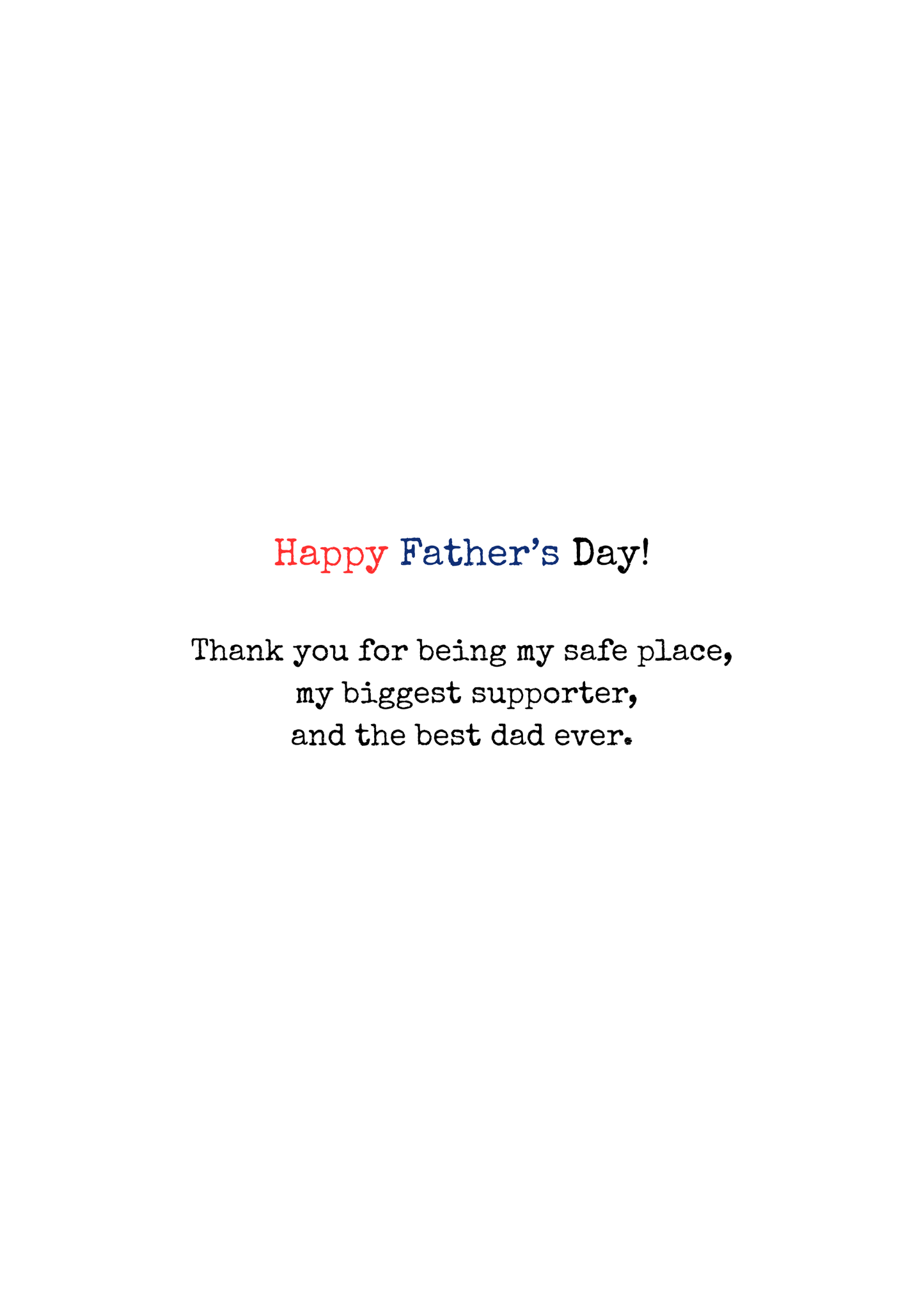 Best Dad Ever Father’s Day Greeting Card – Cute Teddy Bear Card