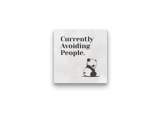 Currently Avoiding People Canvas Print - Perfect Wall Art for Quarantine Vibes