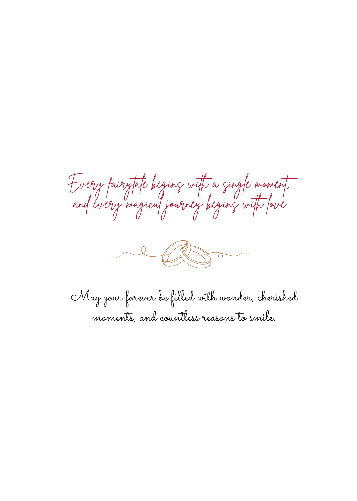 Every Love Story Is Magical – South Asian Wedding Greeting Card