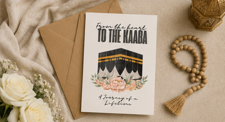 From the Heart to the Kaaba – Umrah Mubarak Greeting Card
