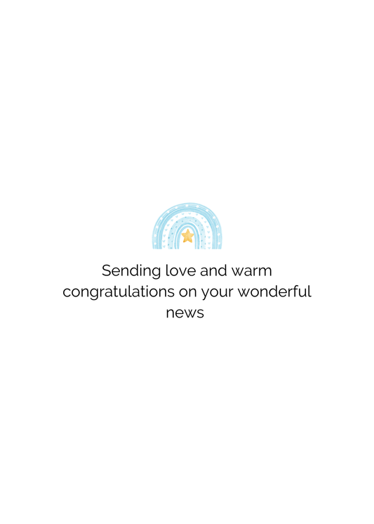 Oh Boy, He’s Here! – New Baby Boy Greeting Card