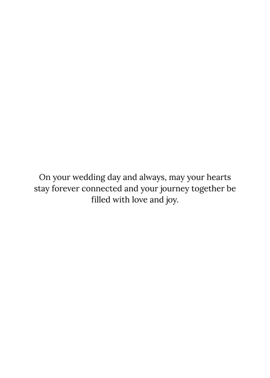 Fairy Tale Wedding Card – Elegant Bride & Groom Illustration