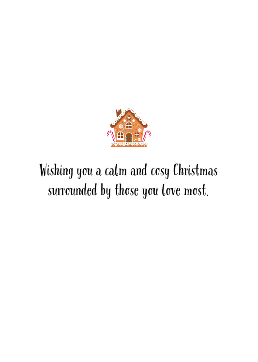 All is  calm, all is cosy- festive greeting cards