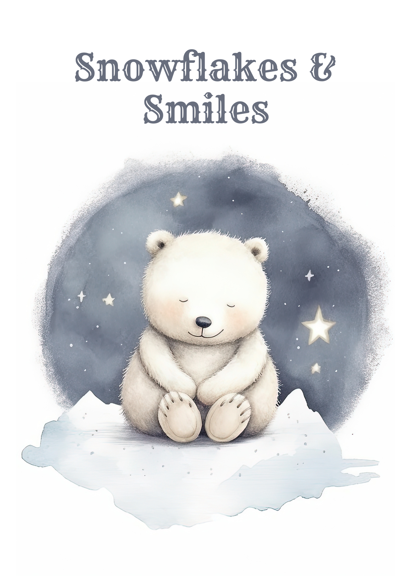 Snowflakes & Smiles – Christmas Greeting Card