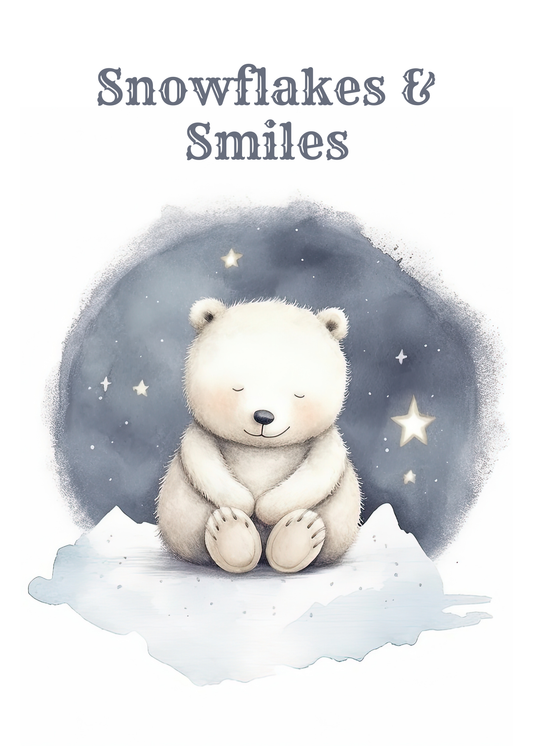 Snowflakes & Smiles – Christmas Greeting Card