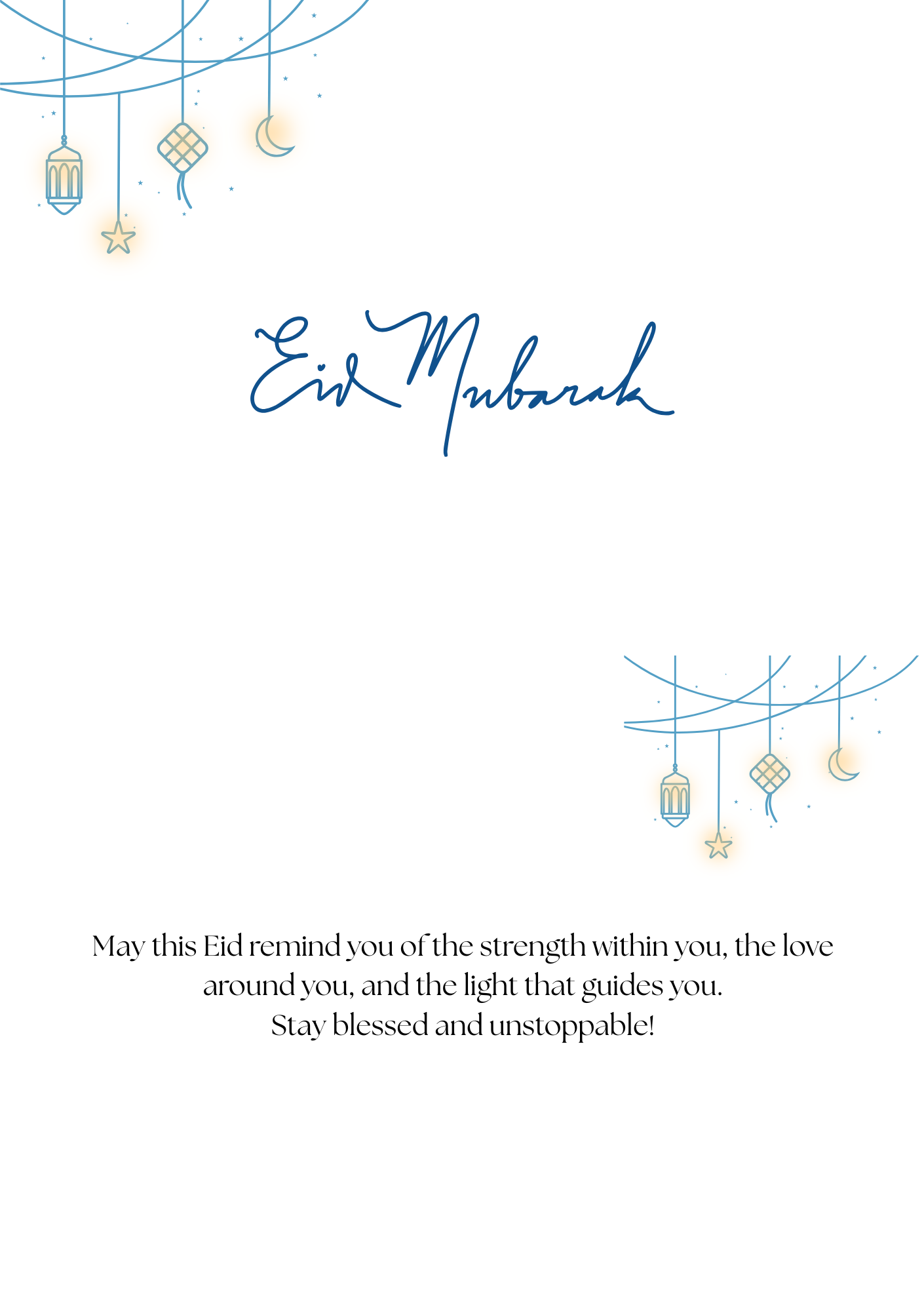 Eid Mubarak Greeting Card