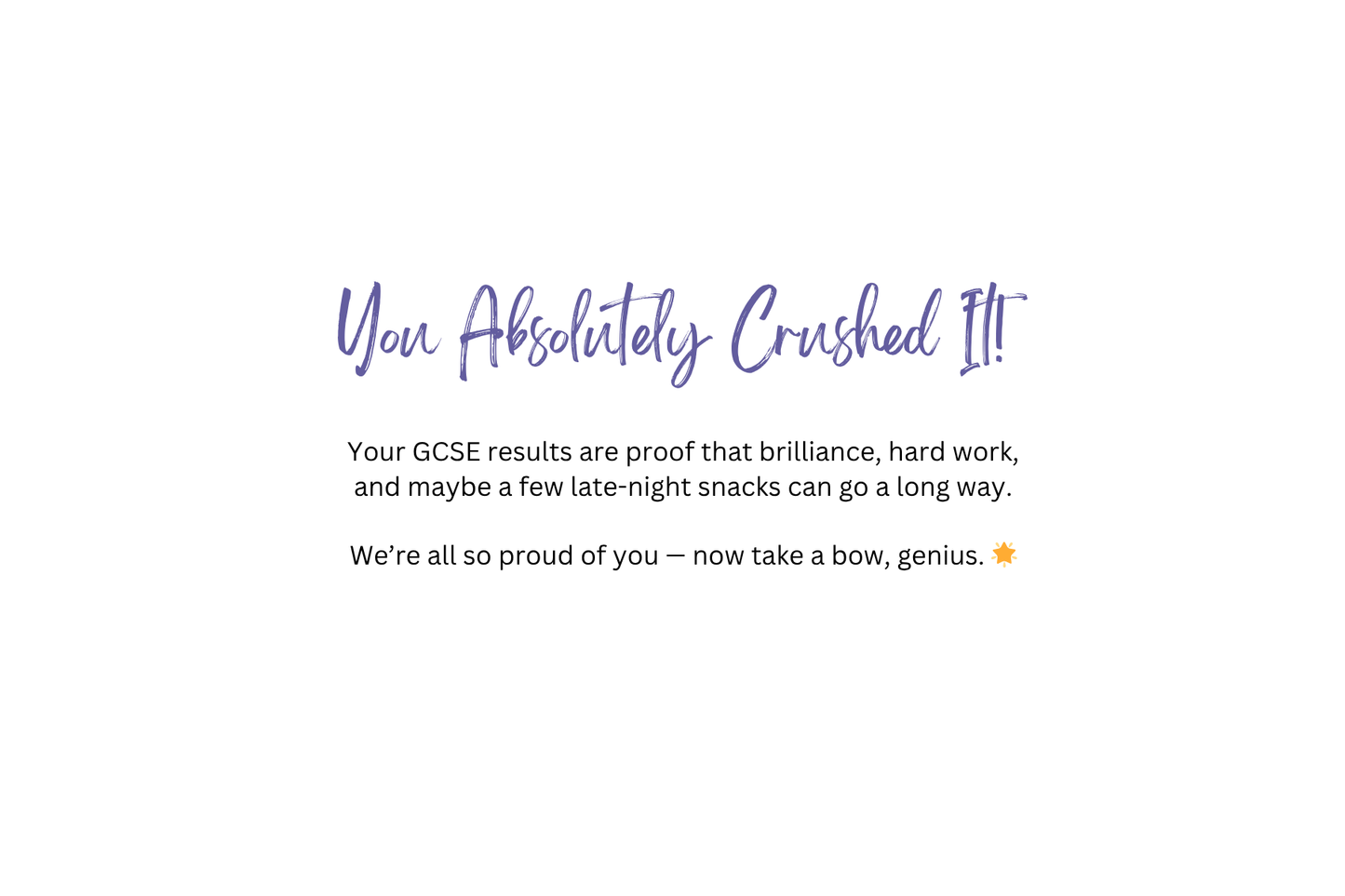 Certified Genius Alert!