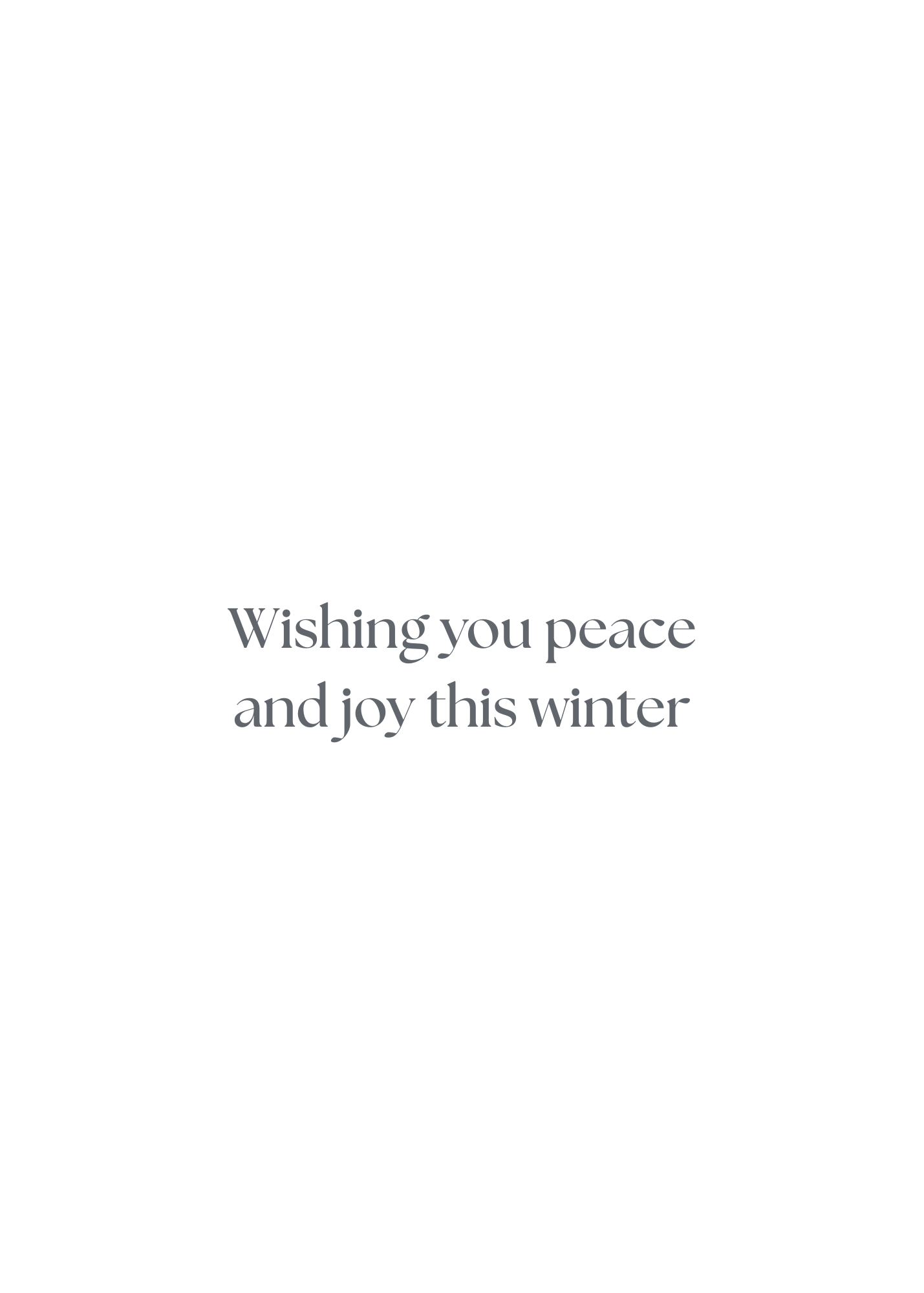 Snowflakes & Smiles – Christmas Greeting Card