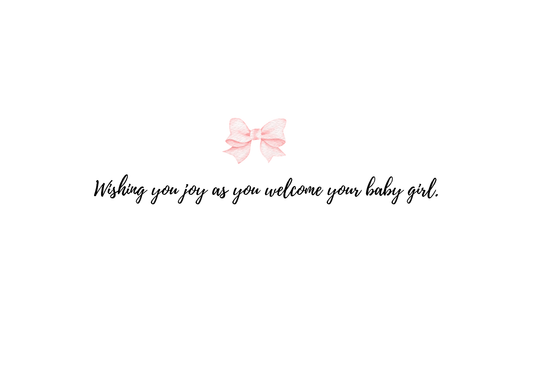 💗 Oh So Cute – New Baby Girl Greeting Card 💗
