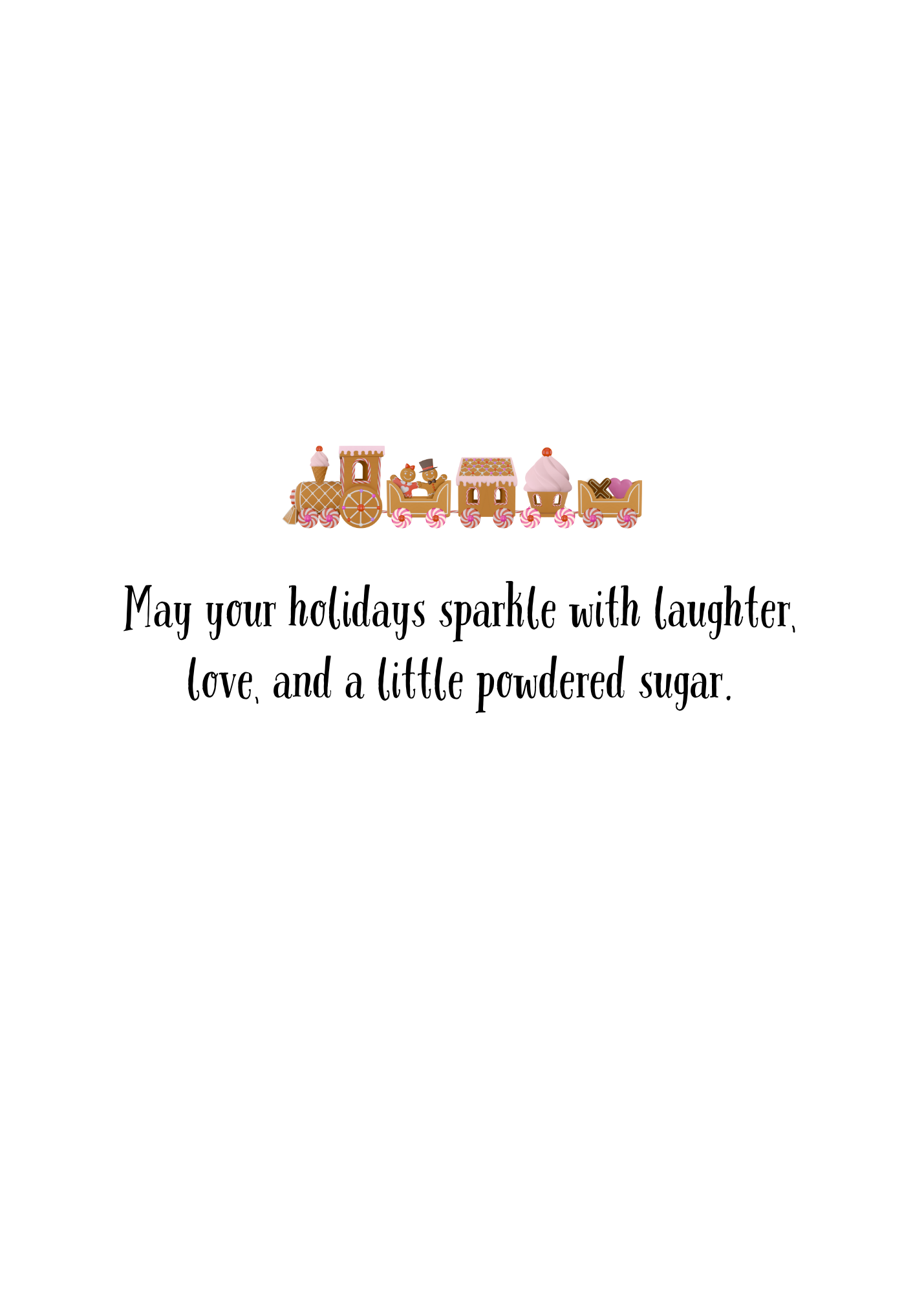 Baking Spirits Bright- Christmas Greeting Card