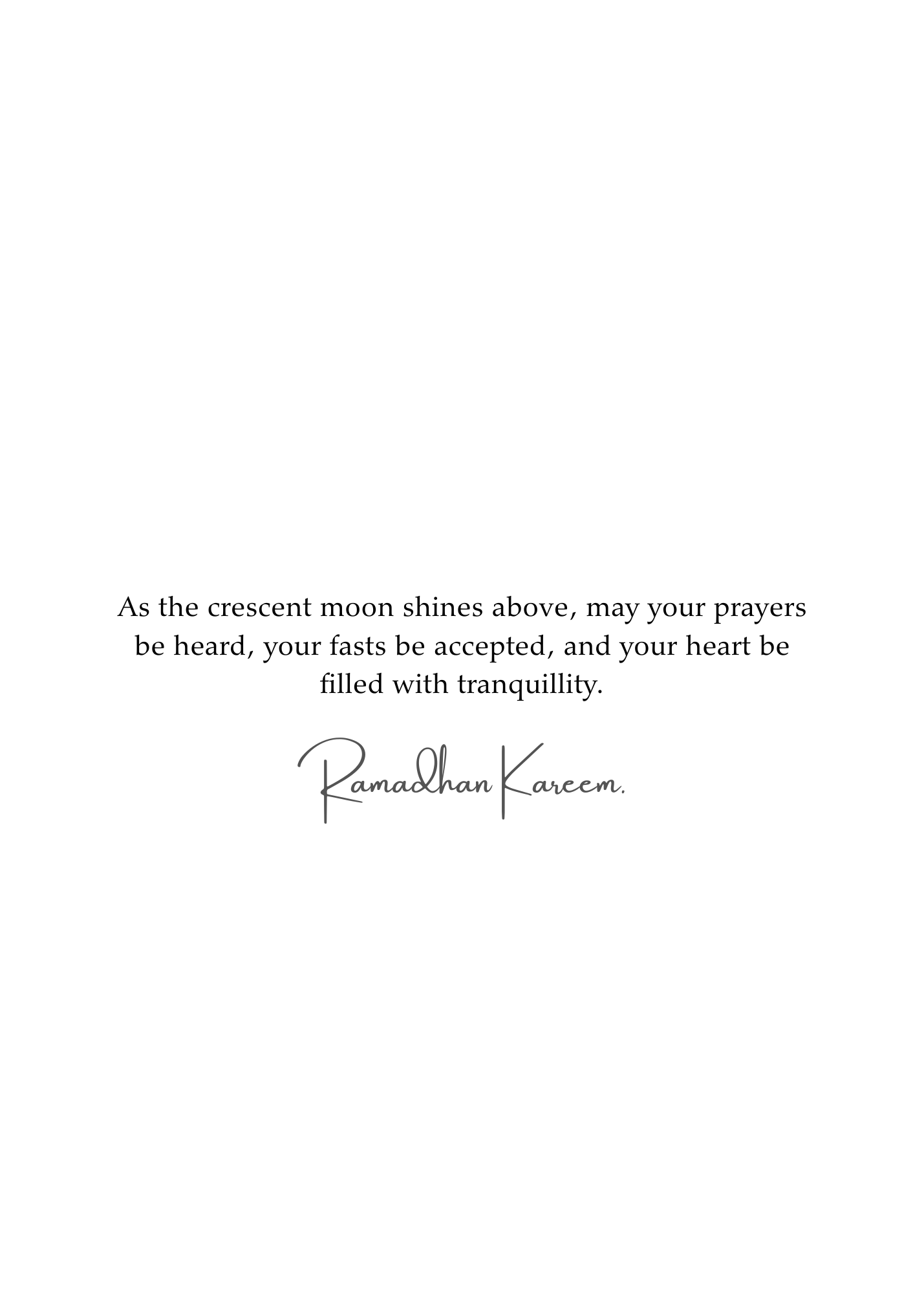 Luxury Ramadan Kareem Greeting Card – Arabic Calligraphy & Lantern Design