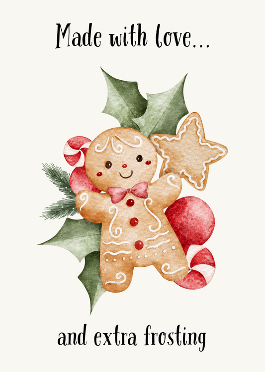 Made with Love (and Extra Frosting) – Christmas Greeting Card