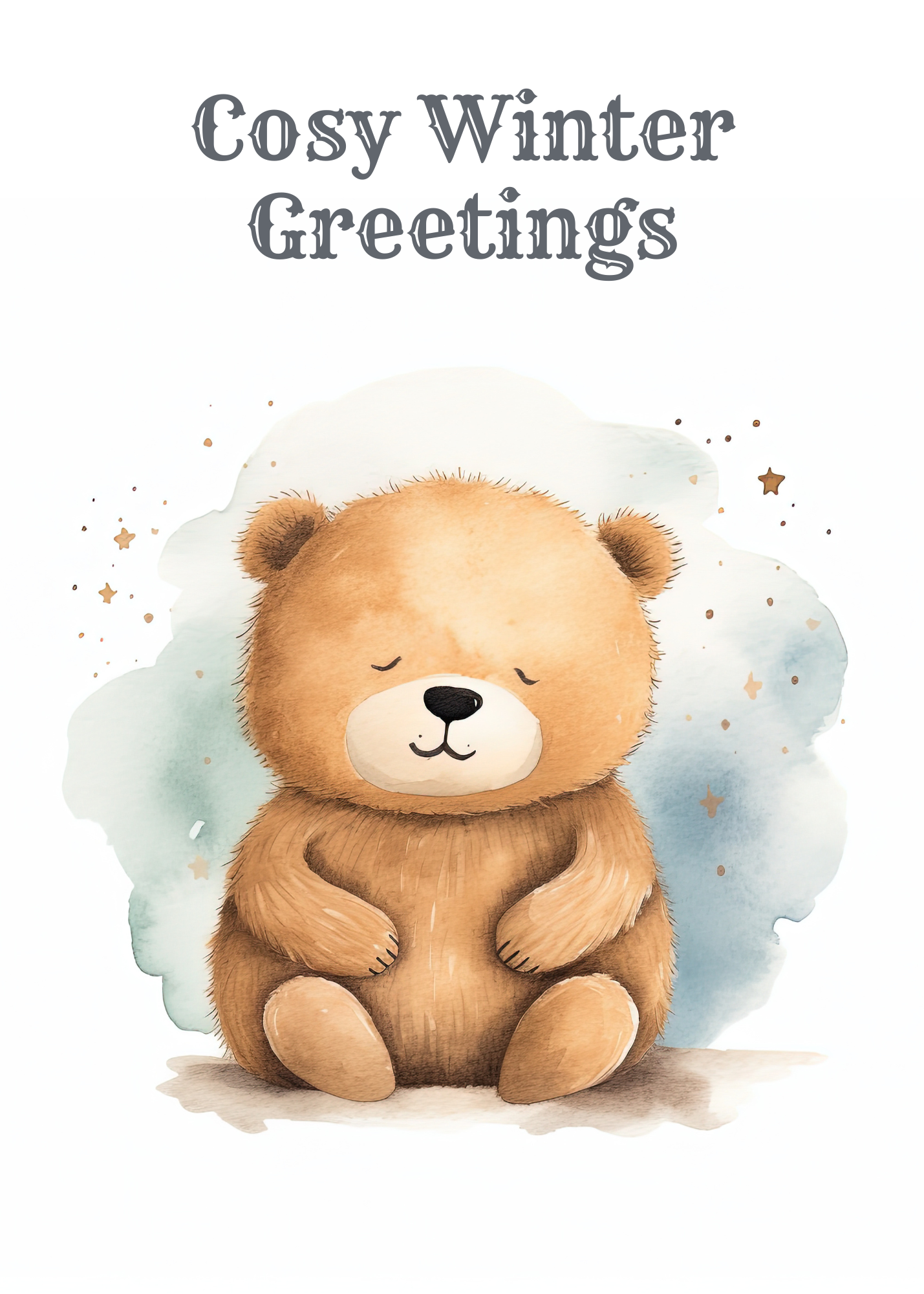 Cosy Winter Greetings – Greeting Card
