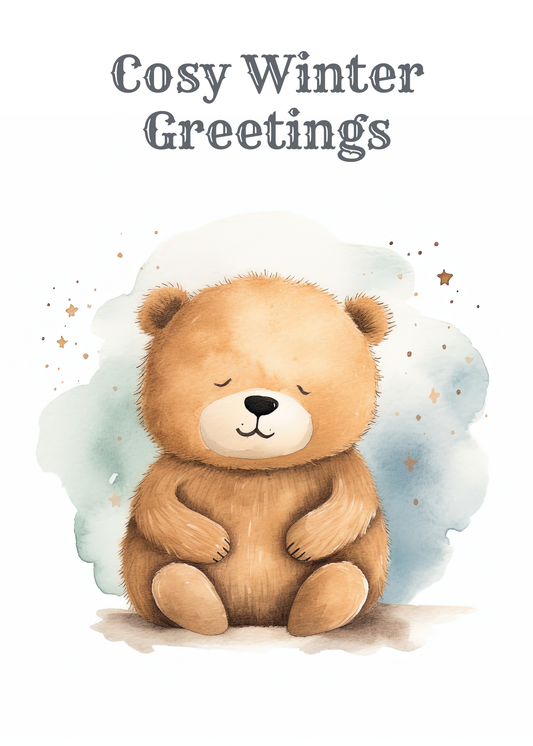 Cosy Winter Greetings – Greeting Card