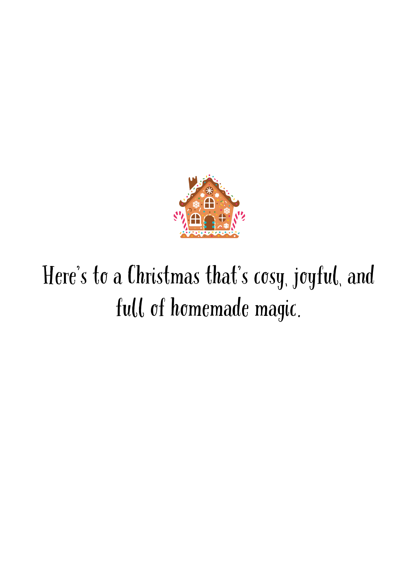 Made with Love (and Extra Frosting) – Christmas Greeting Card