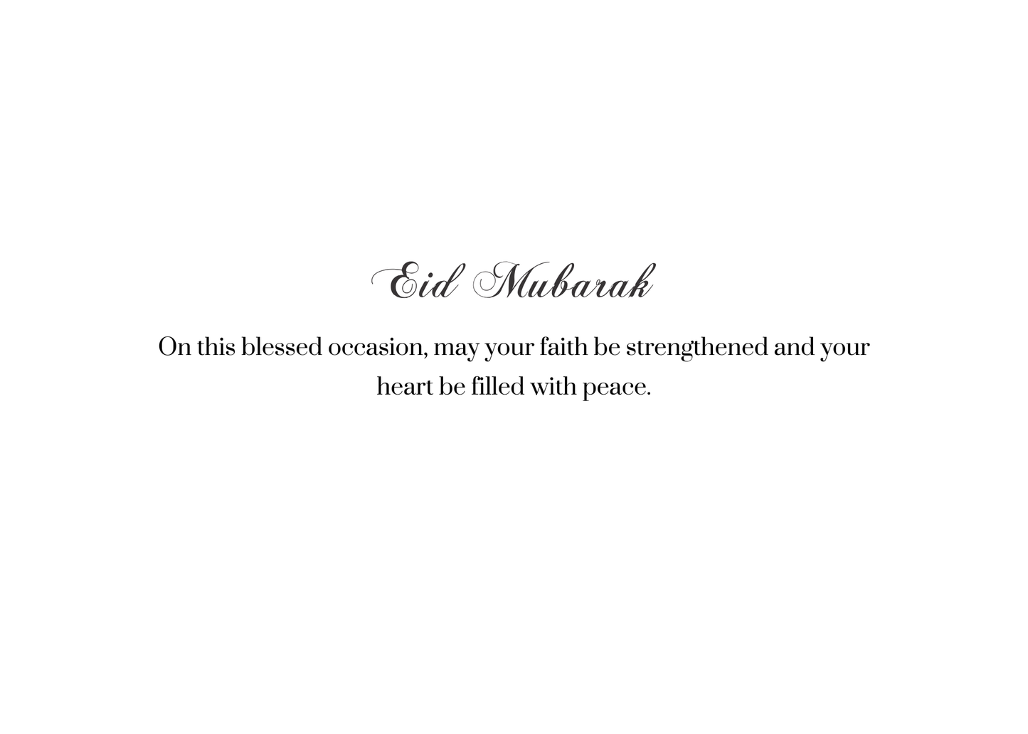 Eid Mubarak Greeting Card – Golden Dome & Sunset Mosque Design