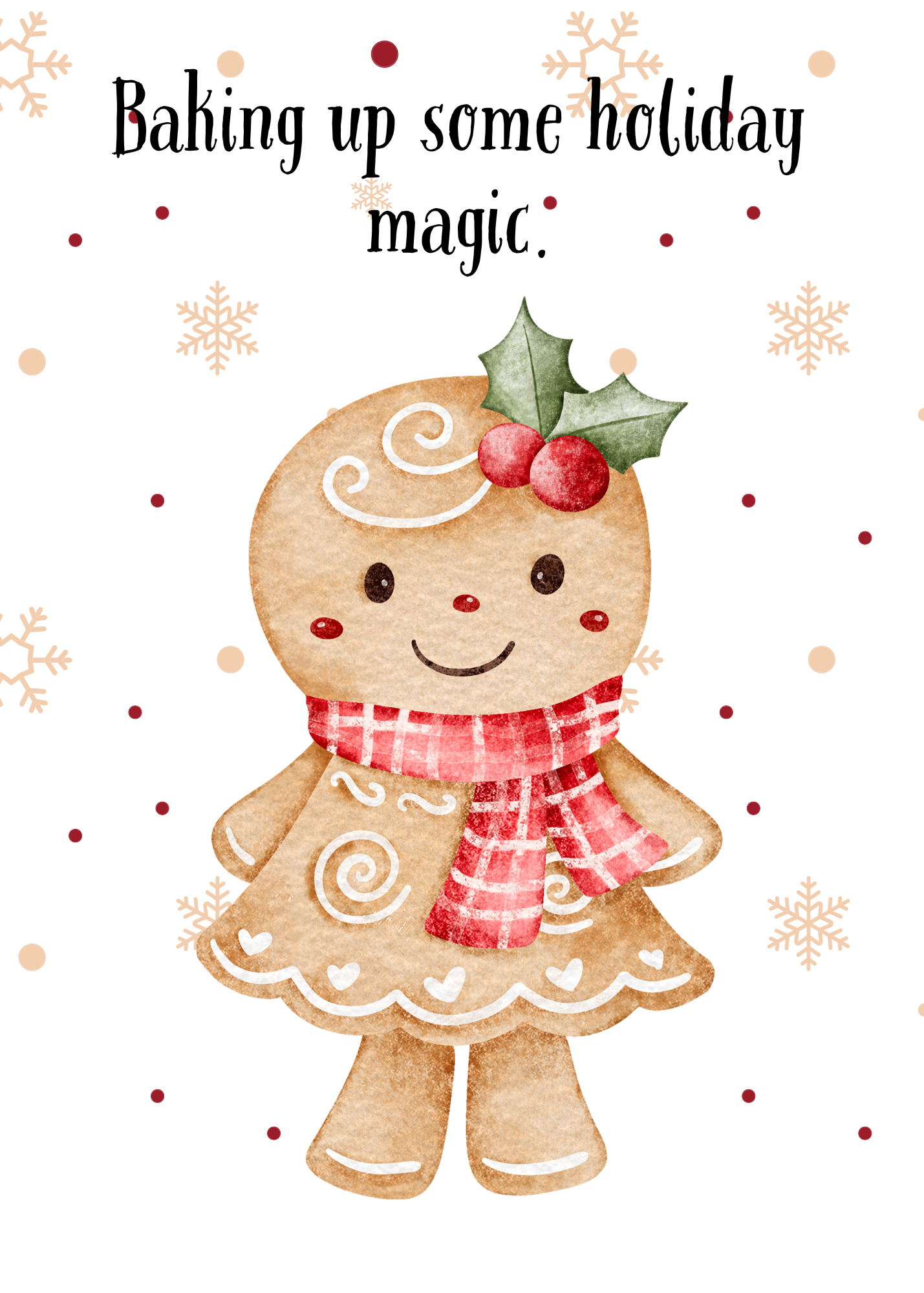 Baking up some holiday magic - festive cards