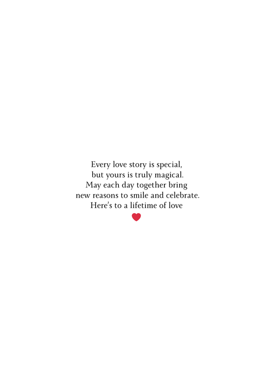 Wedding Congratulations Card | A Love Story Desi Wedding Card