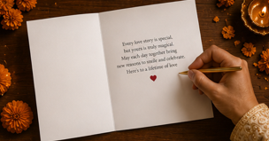 A Love Story – Desi Wedding Congratulations Card