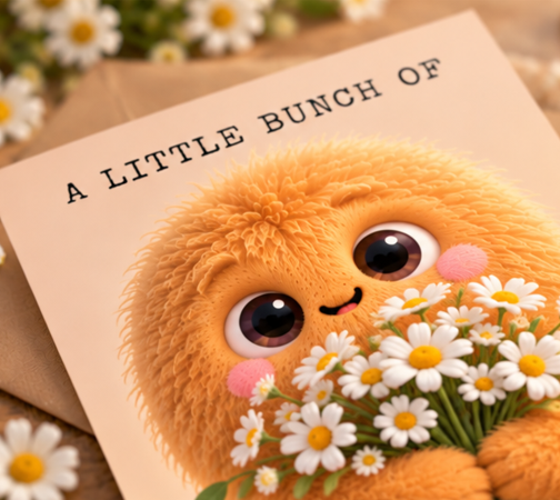 A Little Bunch of Happy – Cute Thinking of You Card