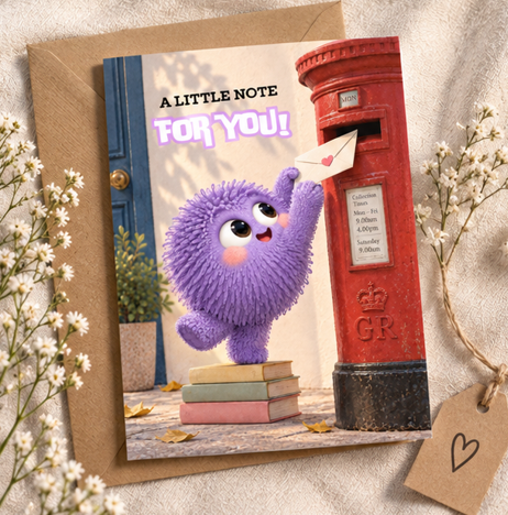 A Little Note For You – Cute Just Because Greeting Card