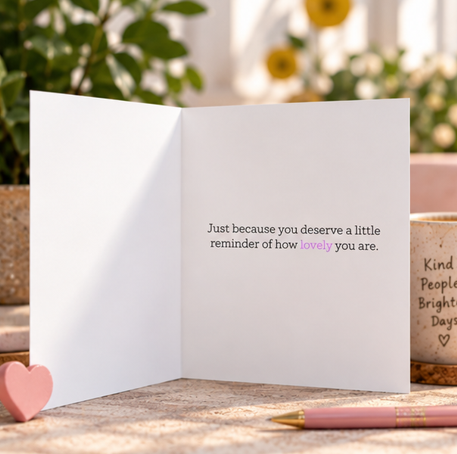 A Little Note For You – Cute Just Because Greeting Card