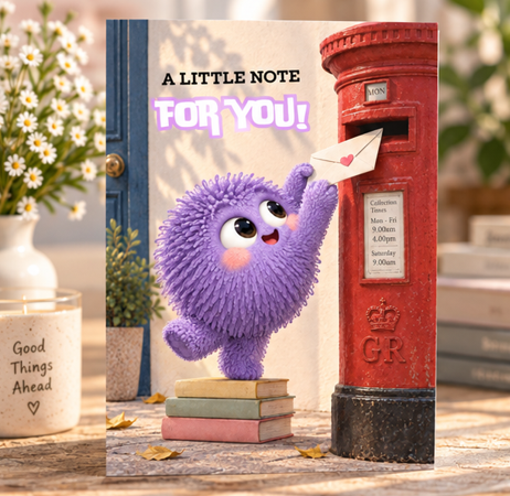 A Little Note For You – Cute Just Because Greeting Card