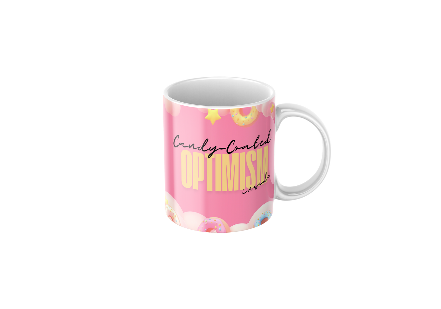 Candy-coated optimism inside