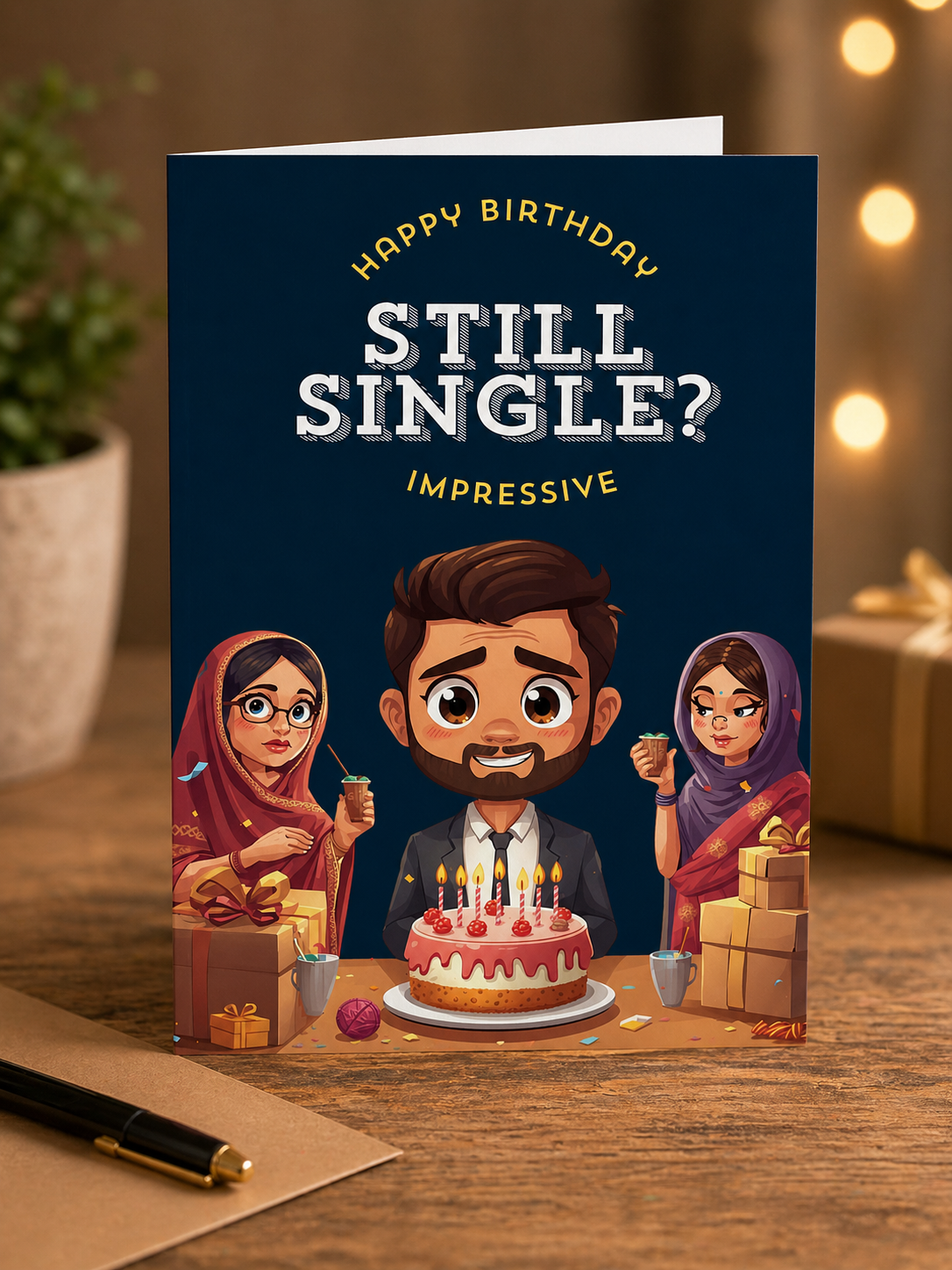 Happy Birthday, Still Single? Impressive – Funny Birthday Card
