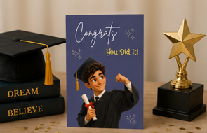 Congrats, You Did It! – Graduation Congratulations Greeting Card