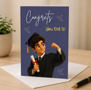 Congrats, You Did It! – Graduation Congratulations Greeting Card