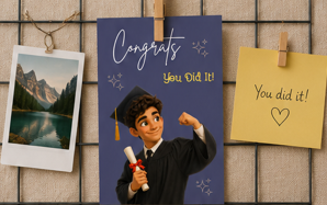 Congrats, You Did It! – Graduation Congratulations Greeting Card